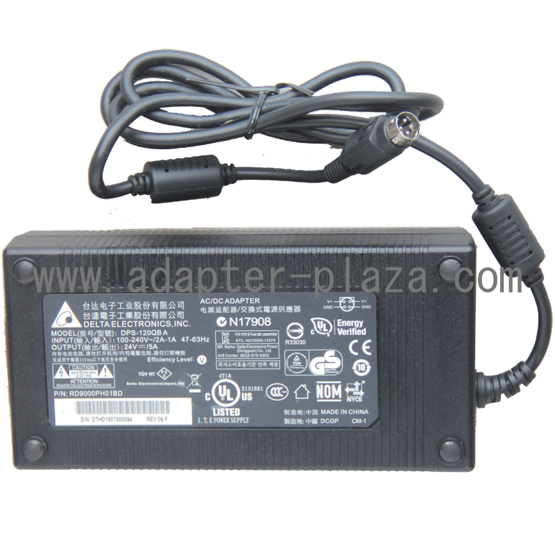 *Brand NEW* POWER SUPPLY DELTA DPS-120QB A 24V 5A (120W) AC DC Adapter